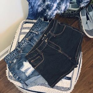 Dark Wash Denim Shorts
